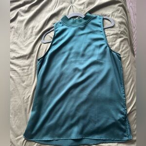 LOFT Green Sleeveless Blouse